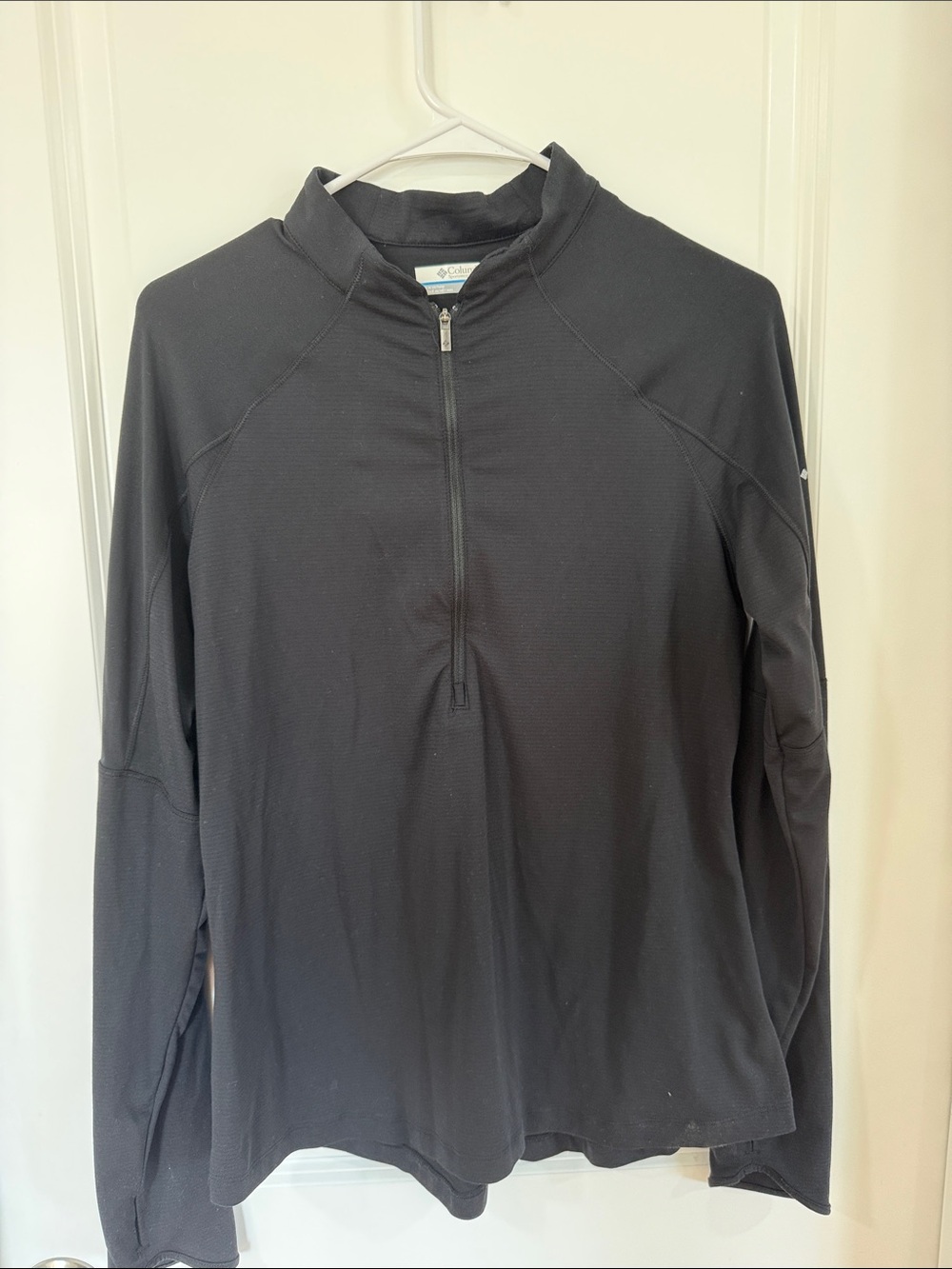 Columbia Black Long Sleeve Half-Zip Top